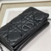 Lushentic Rep CARO Macrocannage Quilted Pouch Calfskin with Ruthenium-finish Metal 'CD' Signature