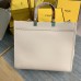 Lushentic Rep Sunshine Medium Bag White Leather Shopper Handbag