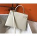 Lushentic Rep Kelly Sellier 25 / 28 cm Nata Epsom Gold Hardware Shoulder Bag Handbag White