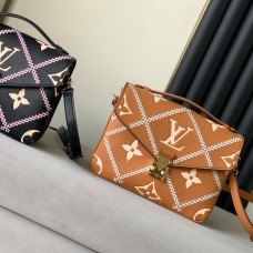 1:1 Top Grade Rep Spring 2022 POCHETTE MÉTIS BAG Arizona Brown/Crème Beige Black/Pink/Beige M46028 M46018