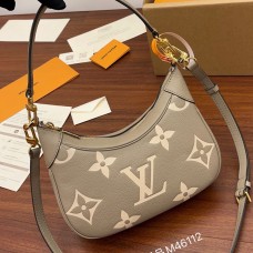 Lushentic Rep BAGATELLE BAG Bicolour Monogram Empreinte Supple Grained Cowhide Leather M46112