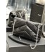 Lushentic Replica LOULOU PUFFER SMALL CHAIN FLAP BAG SILVER TONED METAL HARDWARE IN QUILTED LAMBSKIN