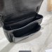 Lushentic Replica NIKI MEDIUM CHAIN BAG IN CROCODILE-EMBOSSED LEATHER Black Hardwares