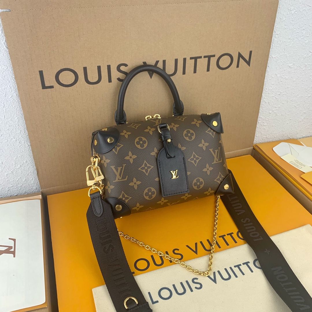 LOUIS VUITTON Monogram Petite Malle Souple M45571 Handbag from Japan