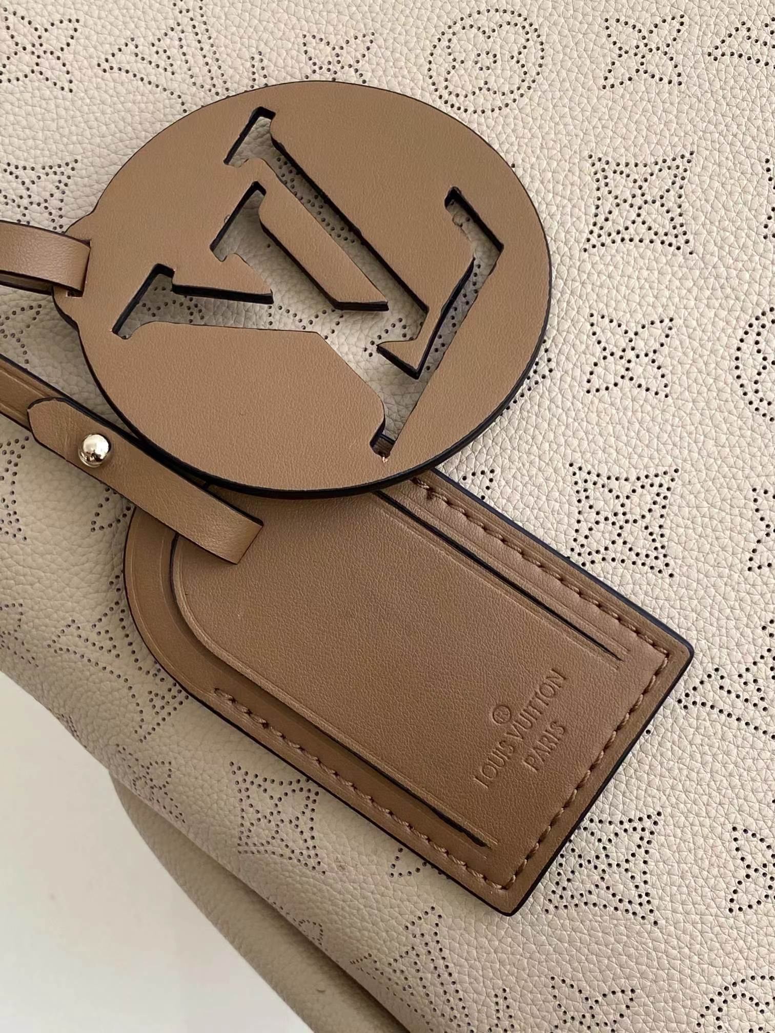 Louis Vuitton Leather Charms from BEAUBOURG HOBO MM Galet Gray.
