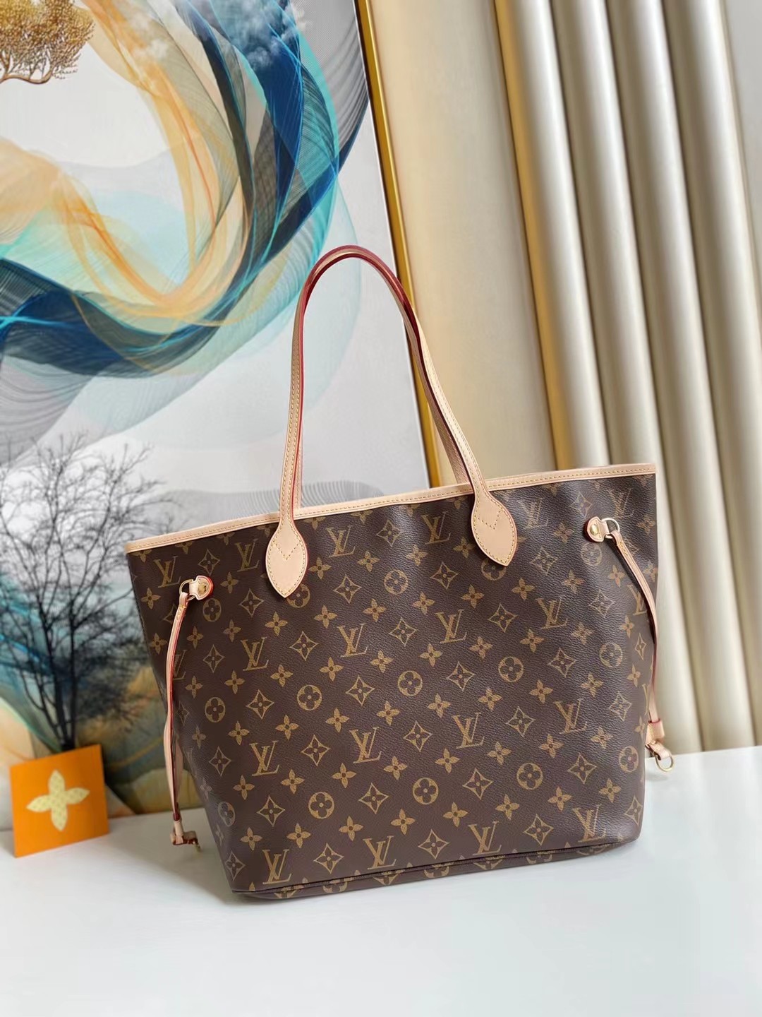 Louis Vuitton Monogram Canvas Neverfull BB Natural Strap Handbag –  EliteLaza